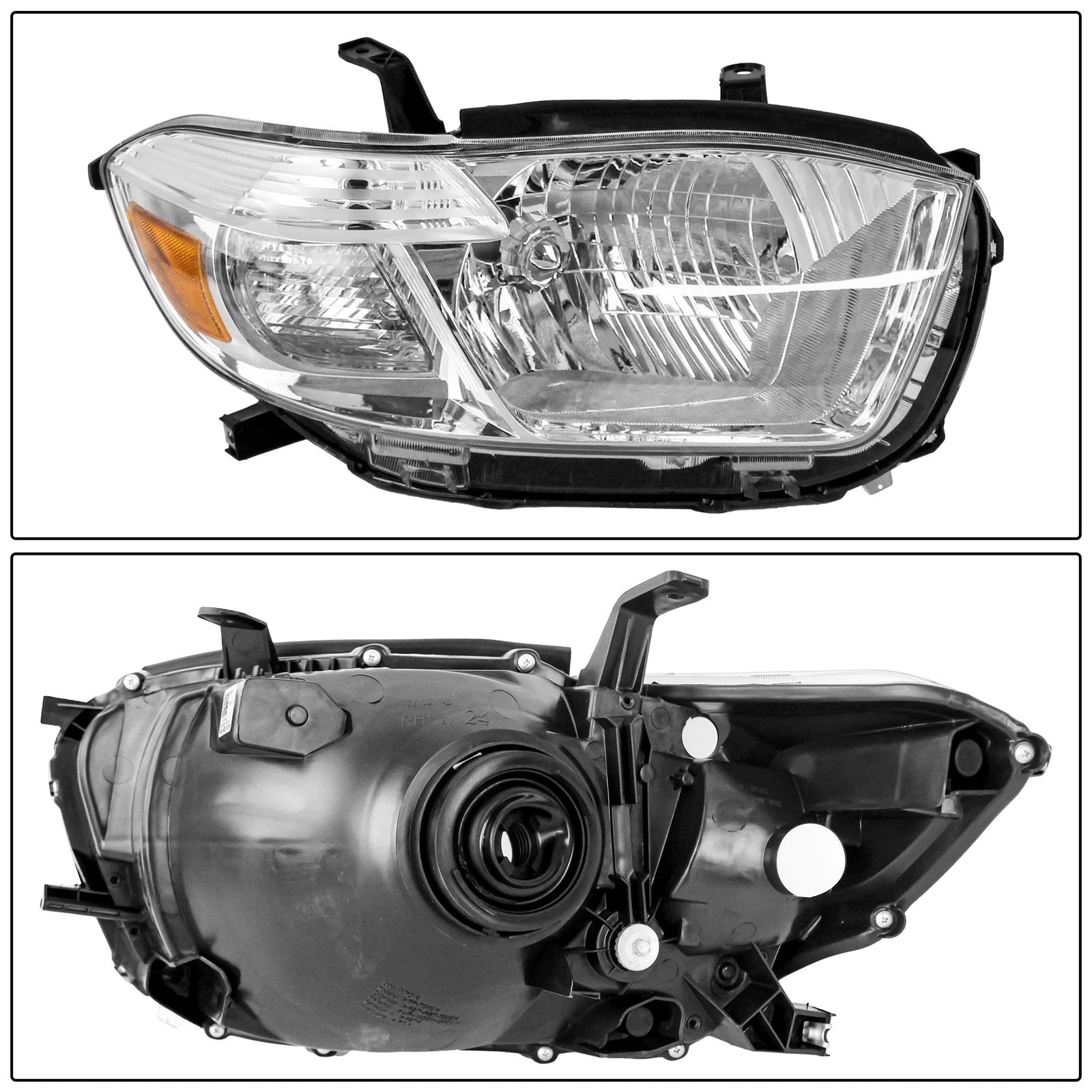 Pair Headlights for Toyota Highlander (2008-2010)
