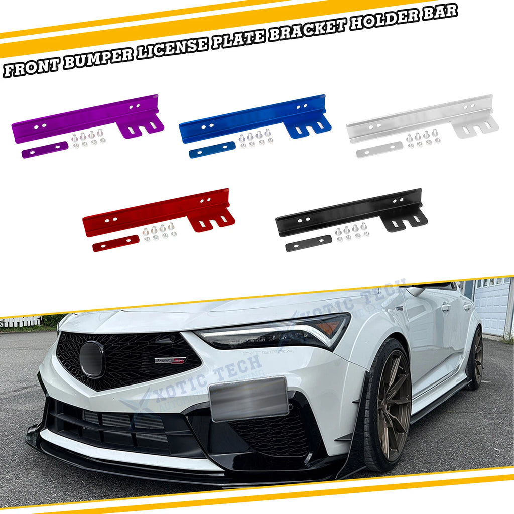 Universal Front Bumper Grille License Plate Relocator Bracket Bar for JDM (2000–2025)