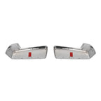 Set of 2 Chrome Top Half Mirror Covers for Chevy Silverado/GMC Sierra 1500 (2019–2024)