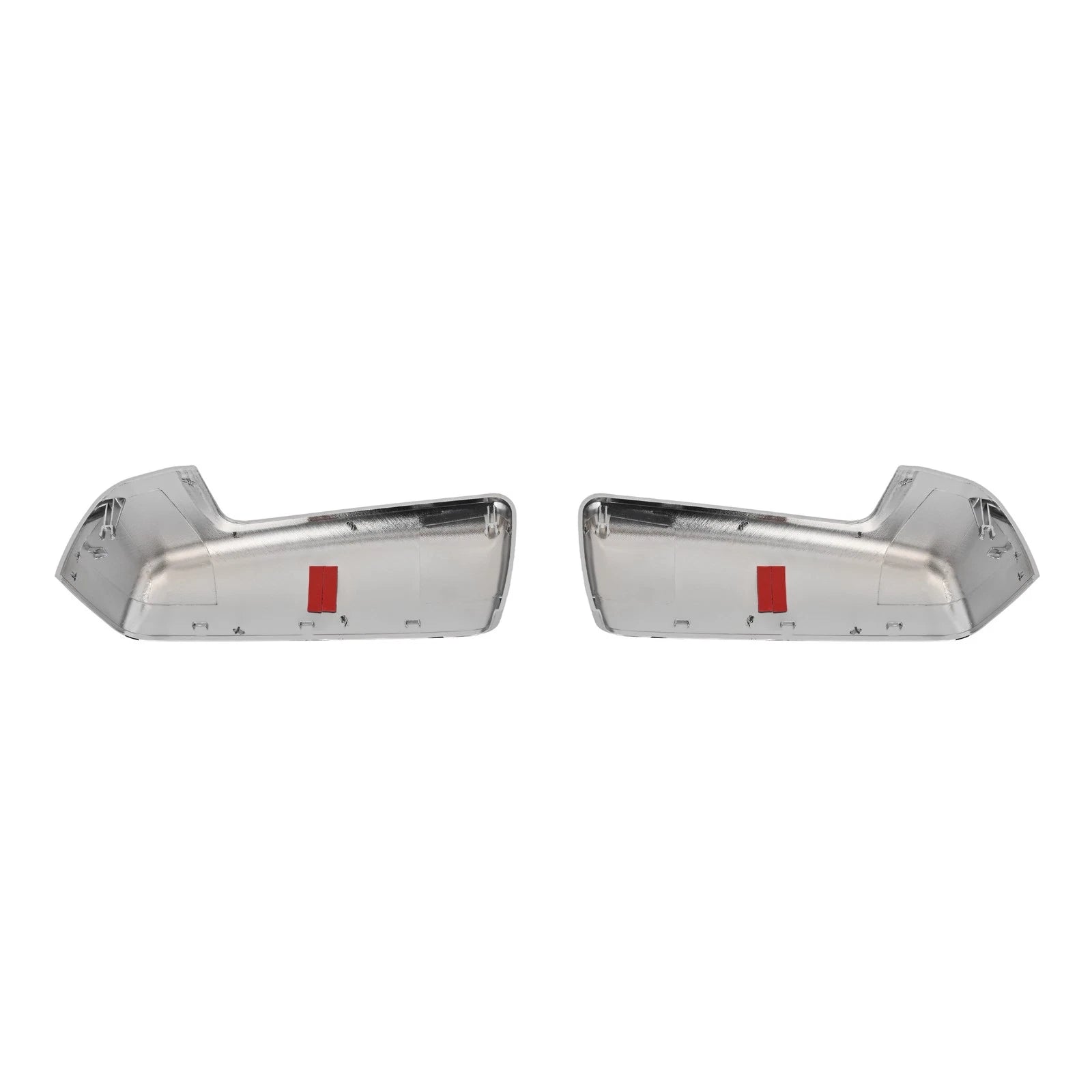 Set of 2 Chrome Top Half Mirror Covers for Chevy Silverado/GMC Sierra 1500 (2019–2024)