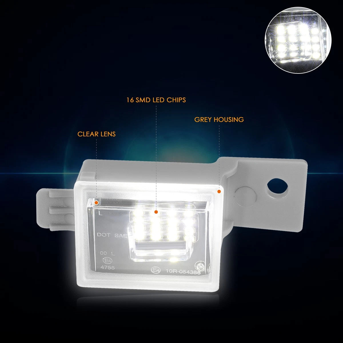 Dual L-Shape LED DRL Headlights for Dodge Ram 1500-3500 (1994–2002)