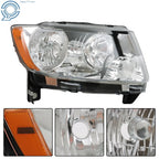 Halogen Headlights Pair Chrome for Jeep Grand Cherokee Compass (2011-2017)