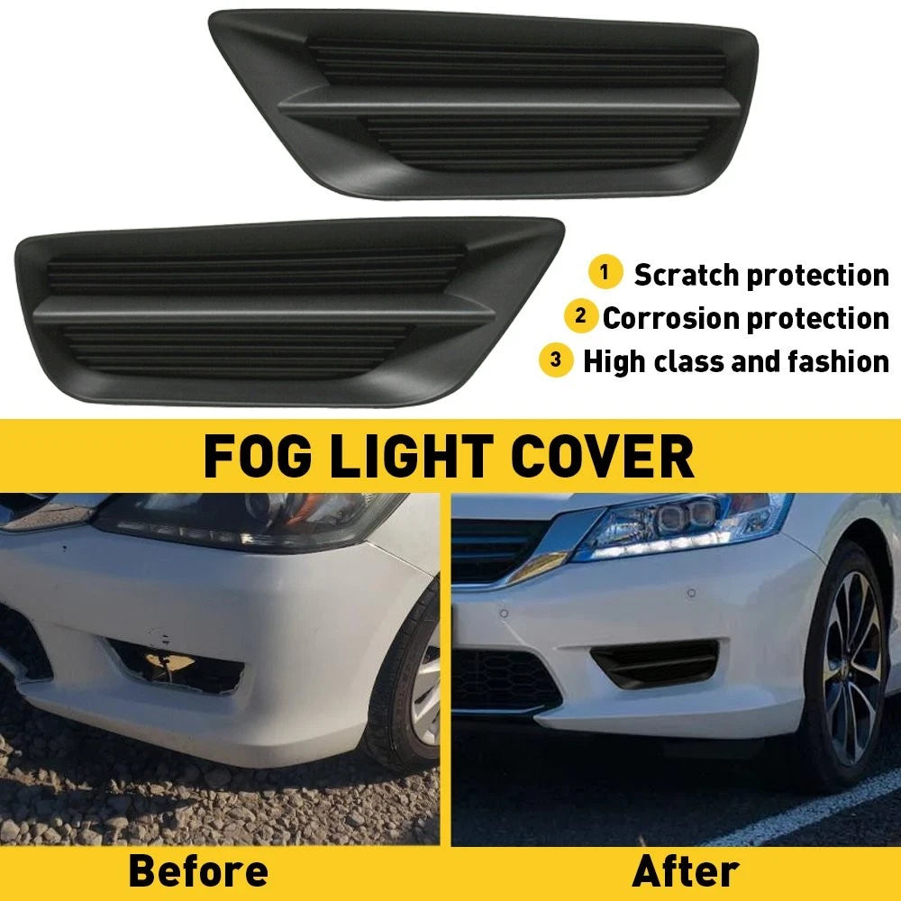 Set of 2 Fog Lamp Covers for Accord Sedan (2013–2015) 71102T2AA00 Black Right & Left