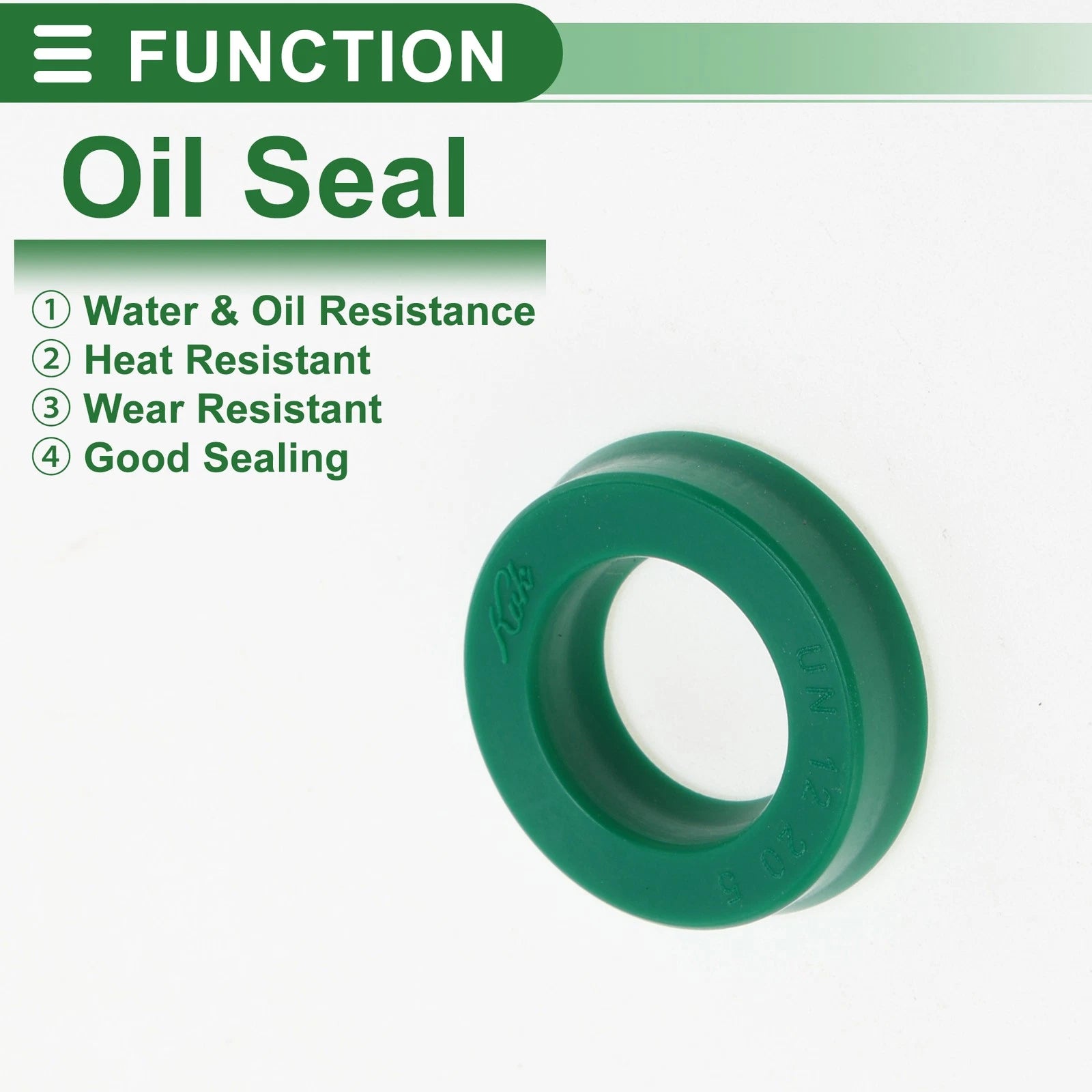 Set of 5 Oil Seal Rotary Shaft Seal 12x20x5mm High Pressure Green