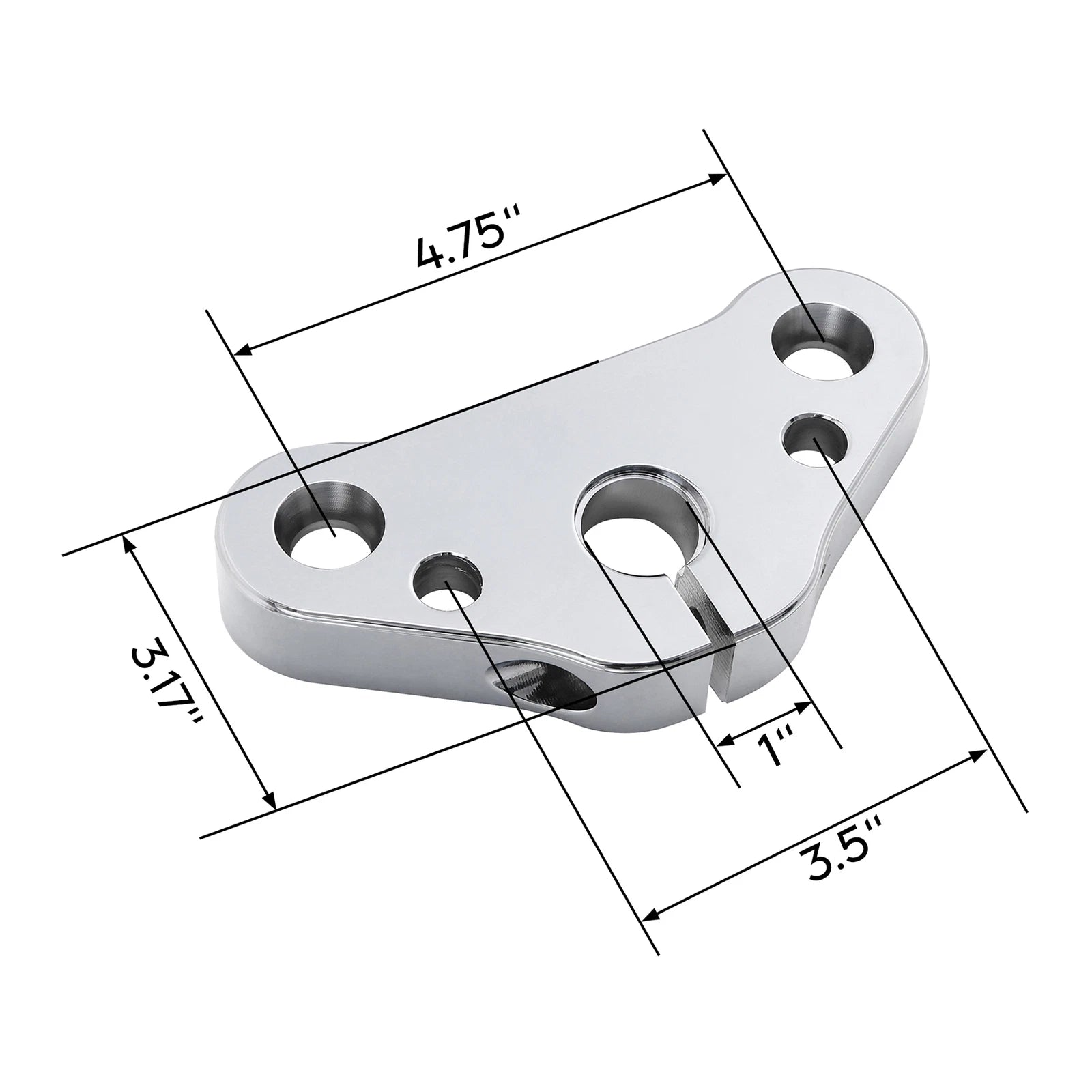 Chrome Triple Tree Top Clamp for Harley Heritage Springer FLSTS/I (1997–2003)