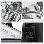 Headlight Lamps for Chrysler Pacifica Voyager (2017–2023) Chrome/Clear