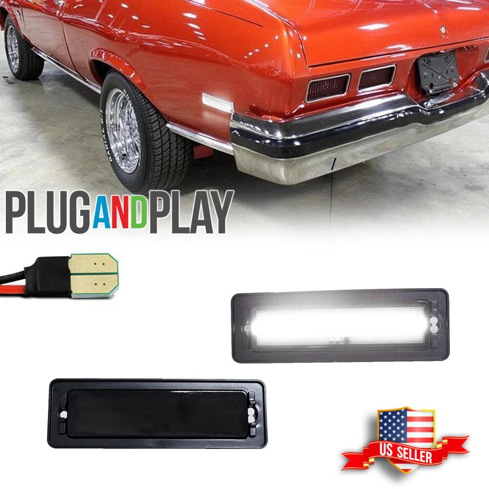 White LED Side Marker Lights for Chevy Nova (1970–1974)