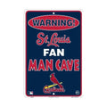 Metal Sign for St. Louis Cardinals Fan Cave (8 x 12)