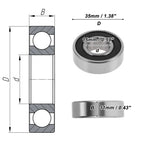 6202VV Deep Groove Ball Bearing for Various Models (15x35x11mm)