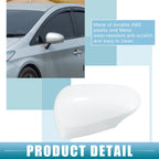 Left Rearview Mirror Cover No. 8794552170B3 for Toyota Prius C (2012–2018) White
