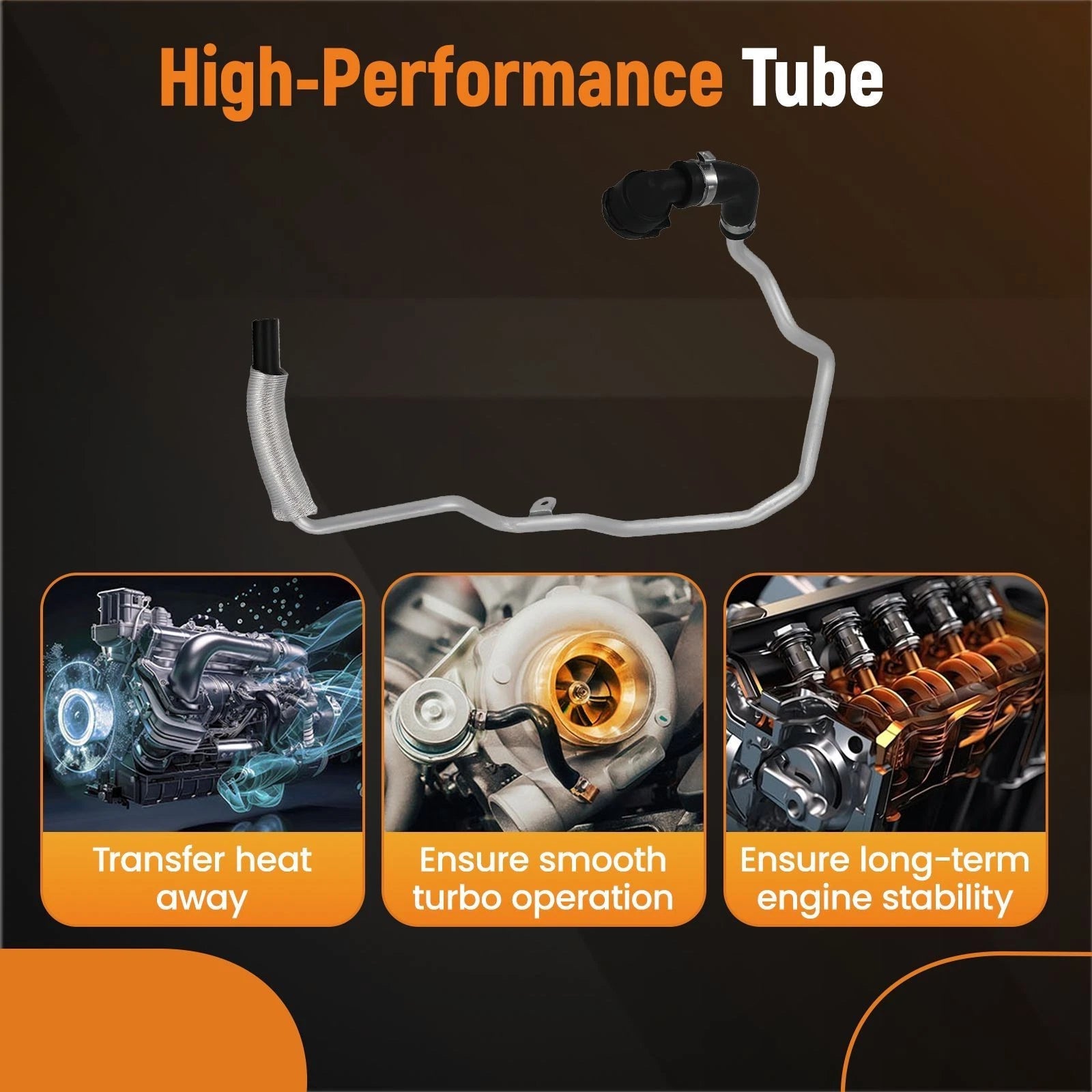 Turbocharger Coolant Hose Pipe for BMW 440i F36, 540i, M240i (2017–2020)