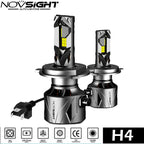 2X NOVSIGHT 9003 H4 LED Headlight Bulbs for High Low Beam (60000LM)