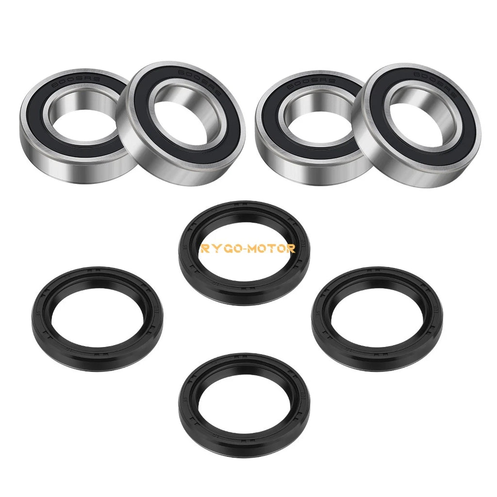 Set of 2 Front Wheel Bearings Seal for Kawasaki Mule 3000–4010