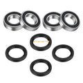 Set of 2 Front Wheel Bearings Seal for Kawasaki Mule 3000–4010