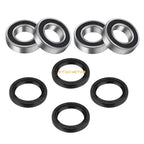 Set of 2 Front Wheel Bearings Seal for Kawasaki Mule 3000–4010