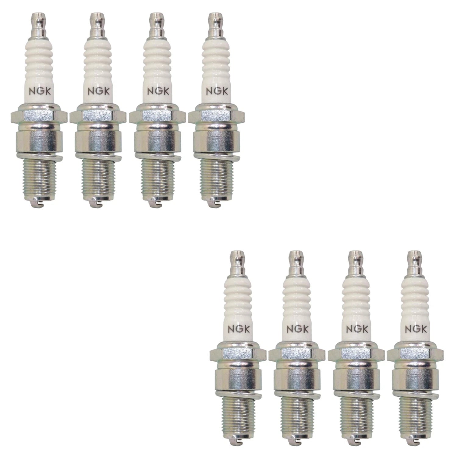 Set of 8 NGK Standard Spark Plugs for Chevrolet Corvette P30 V8