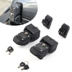 Engine Lock Hood Latches Catch for Jeep Wrangler JL (2018–2023) Black