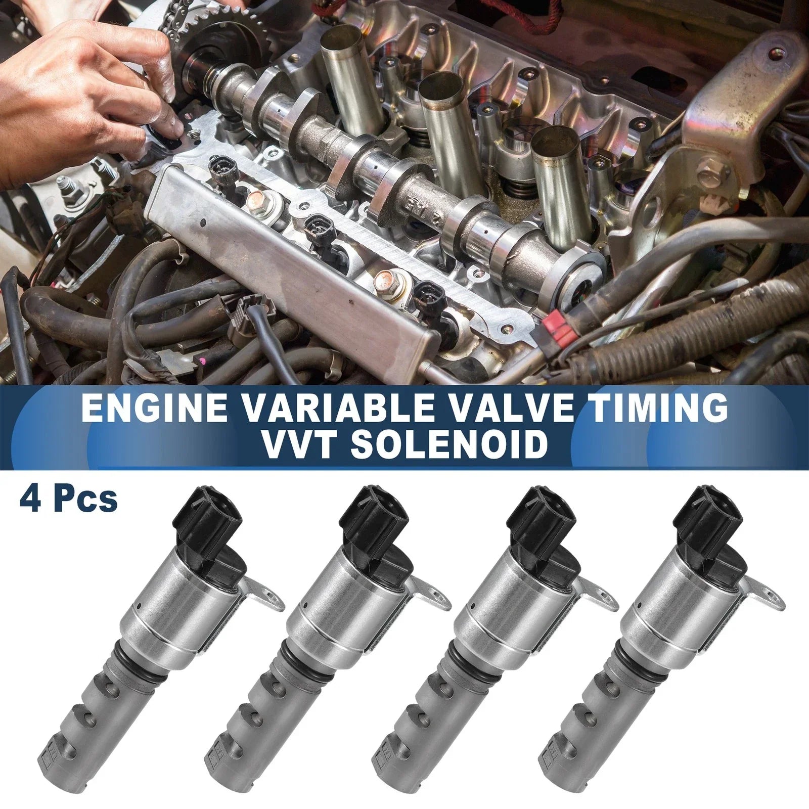 4 x Engine Variable Valve Timing VVT Solenoids for Toyota Sequoia (2001-2023)
