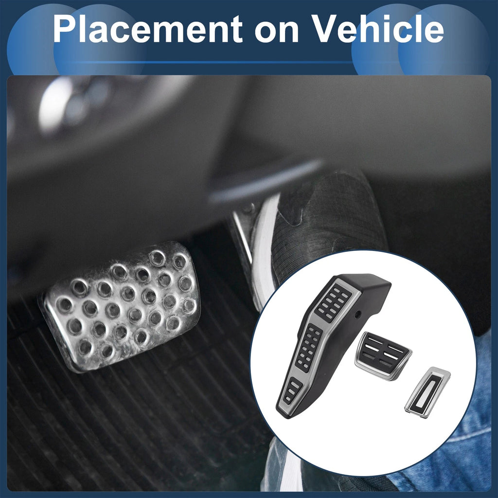 3X Automatic Foot Accelerator Pedal Covers for Volkswagen Golf 7 (2013–2019)
