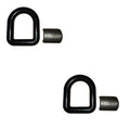 2X 1" Forged Weld on D Ring Tie Down Hooks for Truck Trailer Recovery