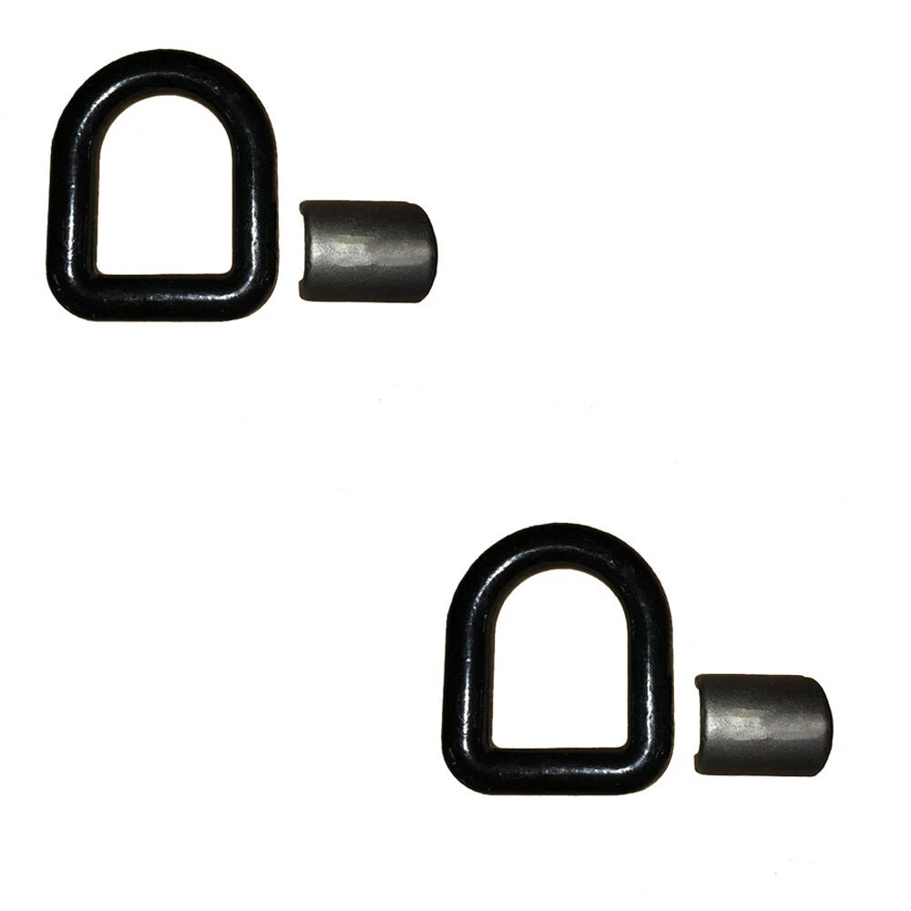 2X 1" Forged Weld on D Ring Tie Down Hooks for Truck Trailer Recovery