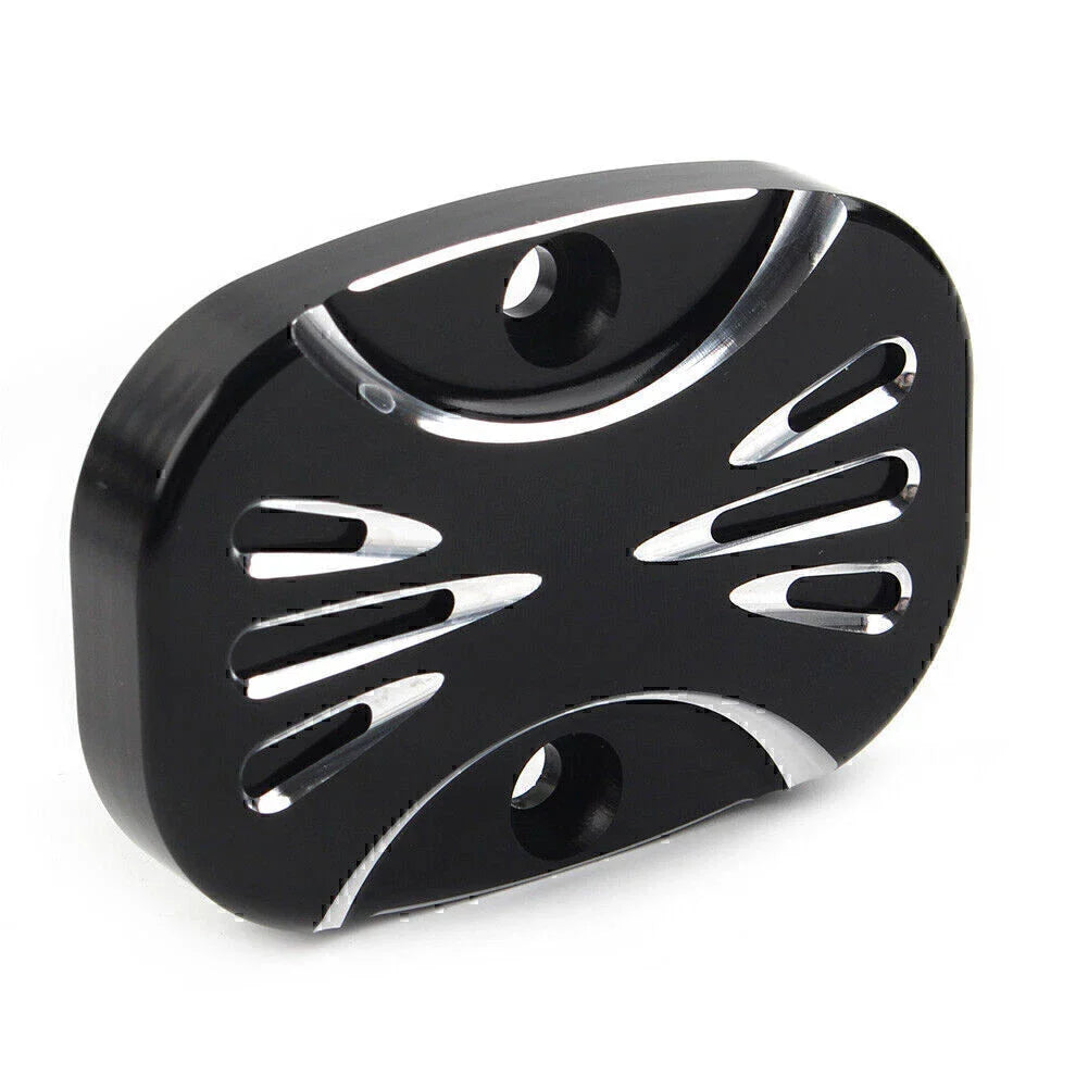 CNC Cut Rear Brake Master Cylinder Cover for Harley Electra Glide Road King