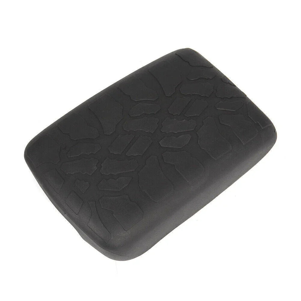 Black Rubber Non-slip Armrest Box Cover Pad for Jeep Wrangler JL (2018-2023)