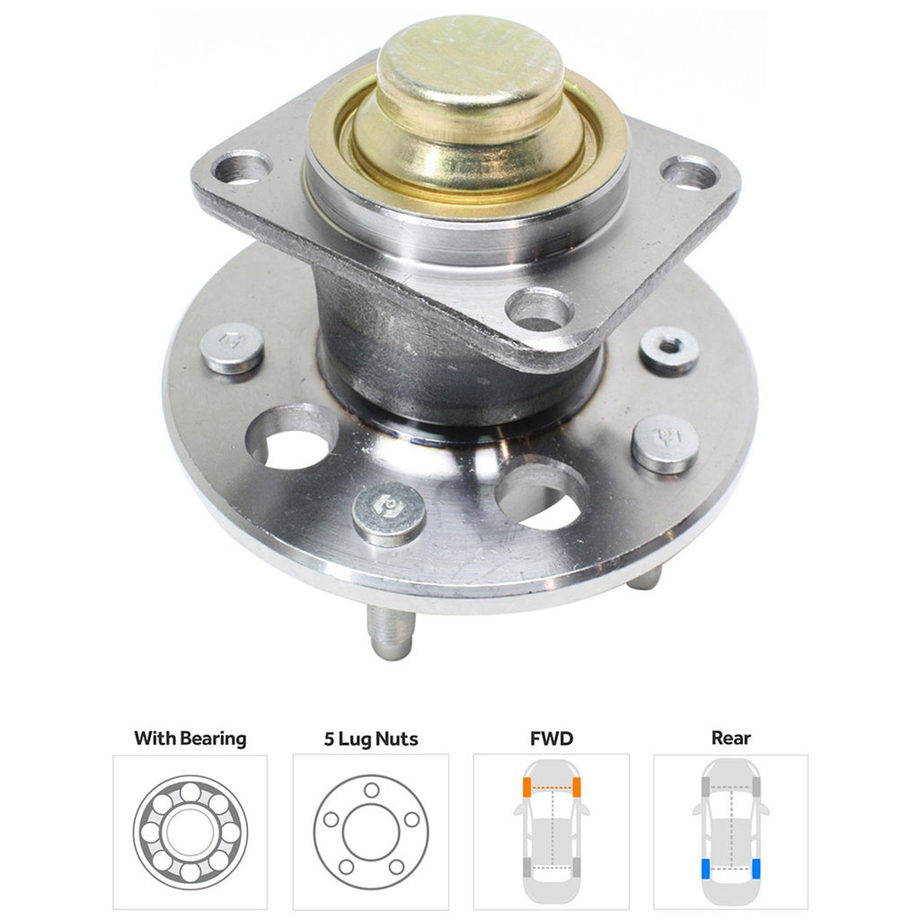 Wheel Hub for Chevrolet Impala (2000–2008) Rear Left or Right with Bearing