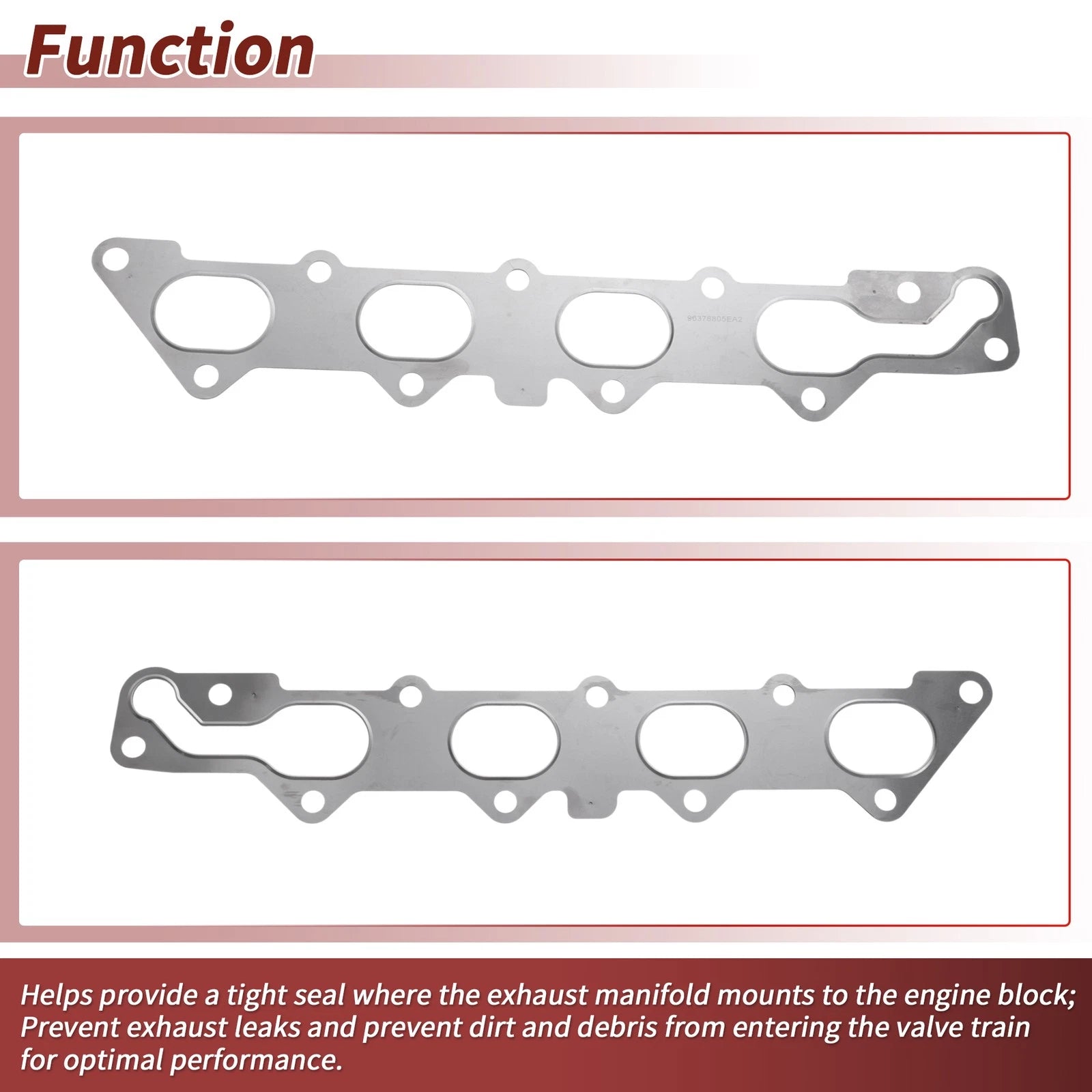 Exhaust Manifold Header Gasket for Chevrolet Aveo (2003–2013) No.96378805