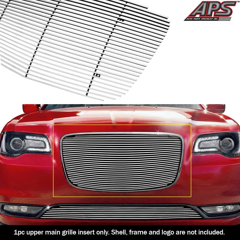 Upper Aluminum Chrome Billet Grille Insert for Chrysler 300C/300S (2015-2023)