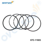 Piston Ring Set (STD) for Yamaha 20-70HP Outboard Engine (67C-11603, 67C116030000)