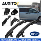 2pc Outside Exterior Door Handle for Toyota Sienna - Black