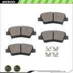 4X Rear Ceramic Brake Pads for Hyundai Elantra L4 1.8L (2011–2012)