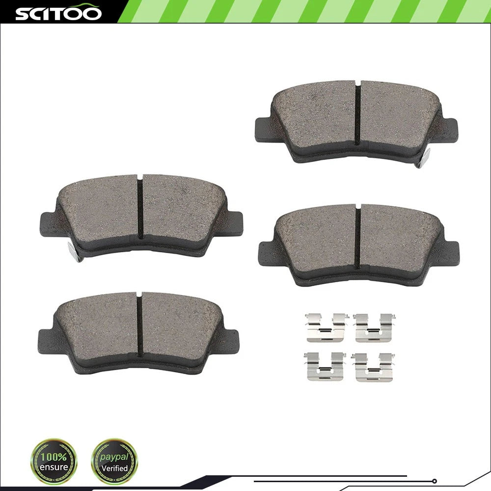 4X Rear Ceramic Brake Pads for Hyundai Elantra L4 1.8L (2011–2012)