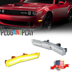 Clear LED Front Side Marker Lights for Dodge Challenger (2018–2022)