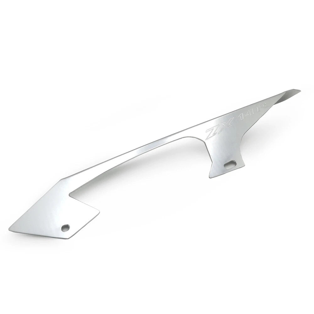 Chain Guard Cover for Kawasaki Ninja ZX14 ZX14R (2006–2015) - Standard Alu Silver