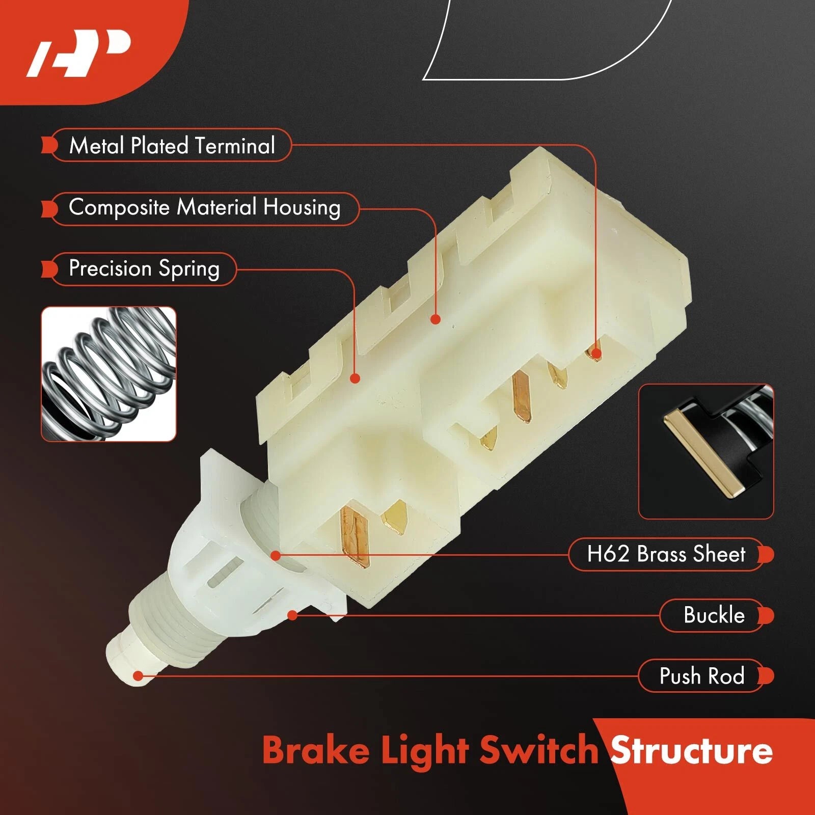 Brake Light Switch for Cadillac Seville (1991-1995)