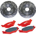 2X Brake Disc and Pad Kit for VW Jetta A3