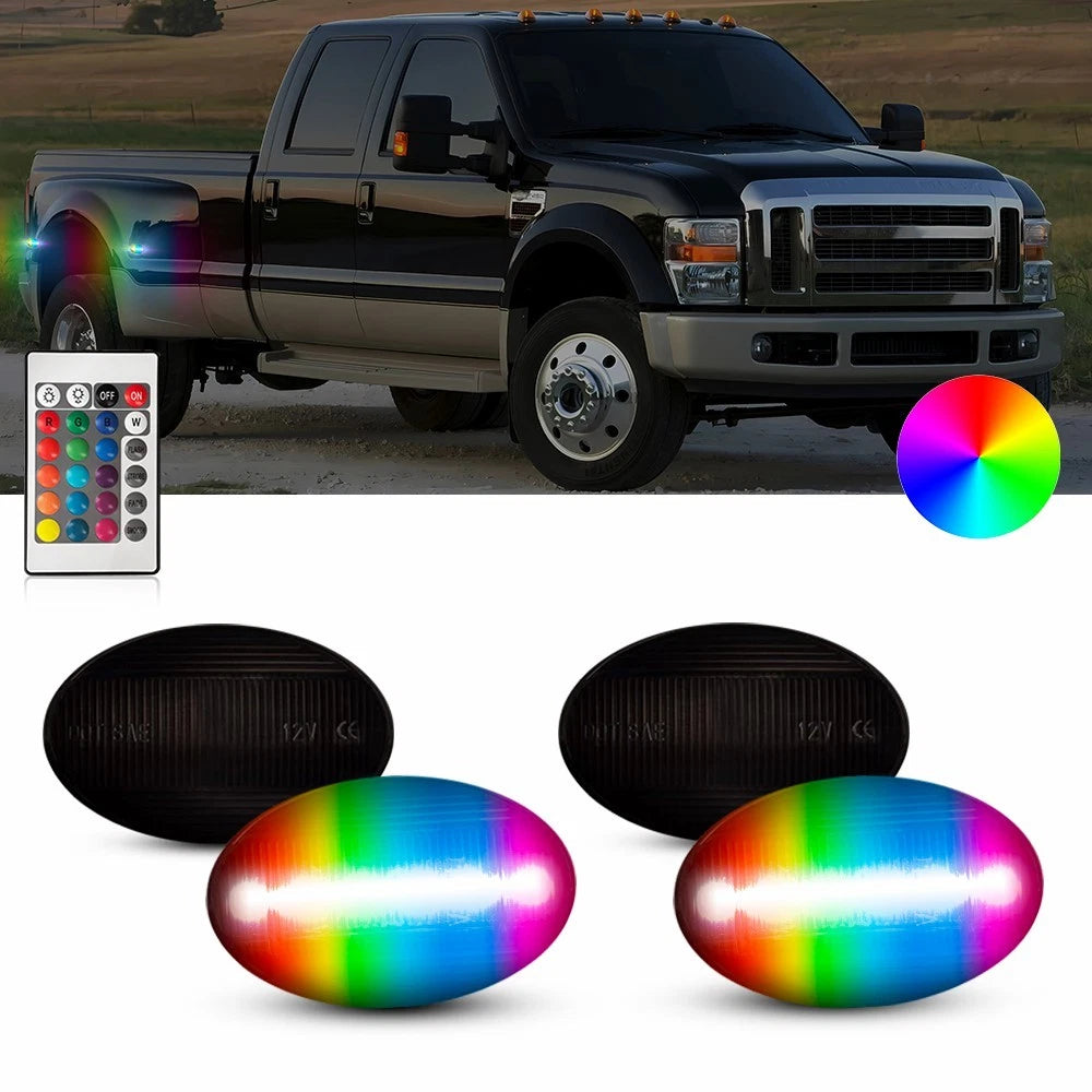 RGB LED Marker Light Kit for Ford F350 F450 F550 Super Duty (1999–2010)