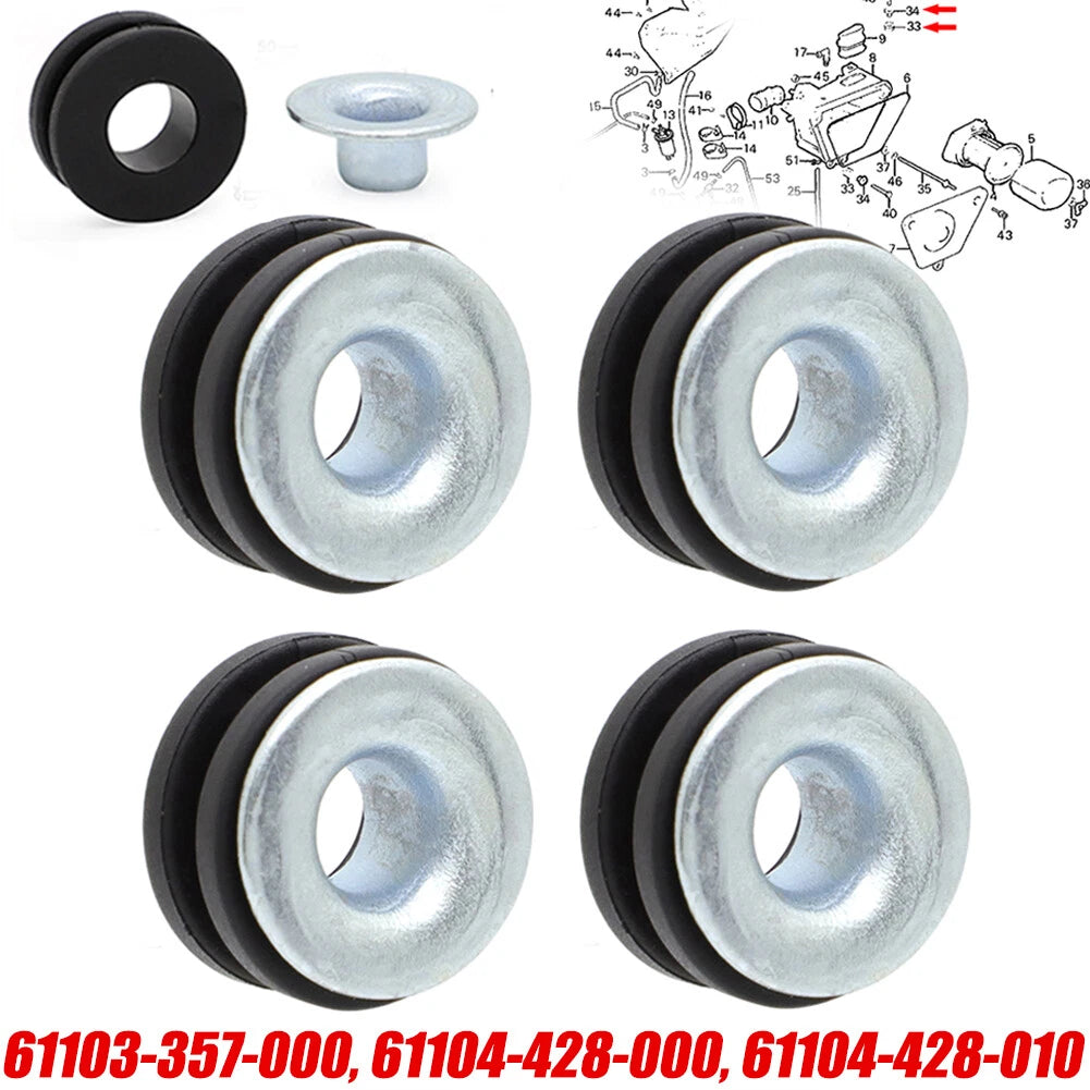 Fender Mount Rubber Grommets for Honda CR250M XL250 CR125 CB125 (1973–1983) 61103-357-000