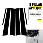 6pcs Piano Black Pillar Posts for Dodge Charger (2011–2021)