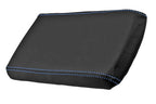 Leather Console Lid Armrest Cover for Ford Explorer (2002–2005) Blue Stitch