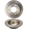 Set of 2 Rear Brake Disc Rotors for Kia Hyundai FWD (Solid 262 Coated)