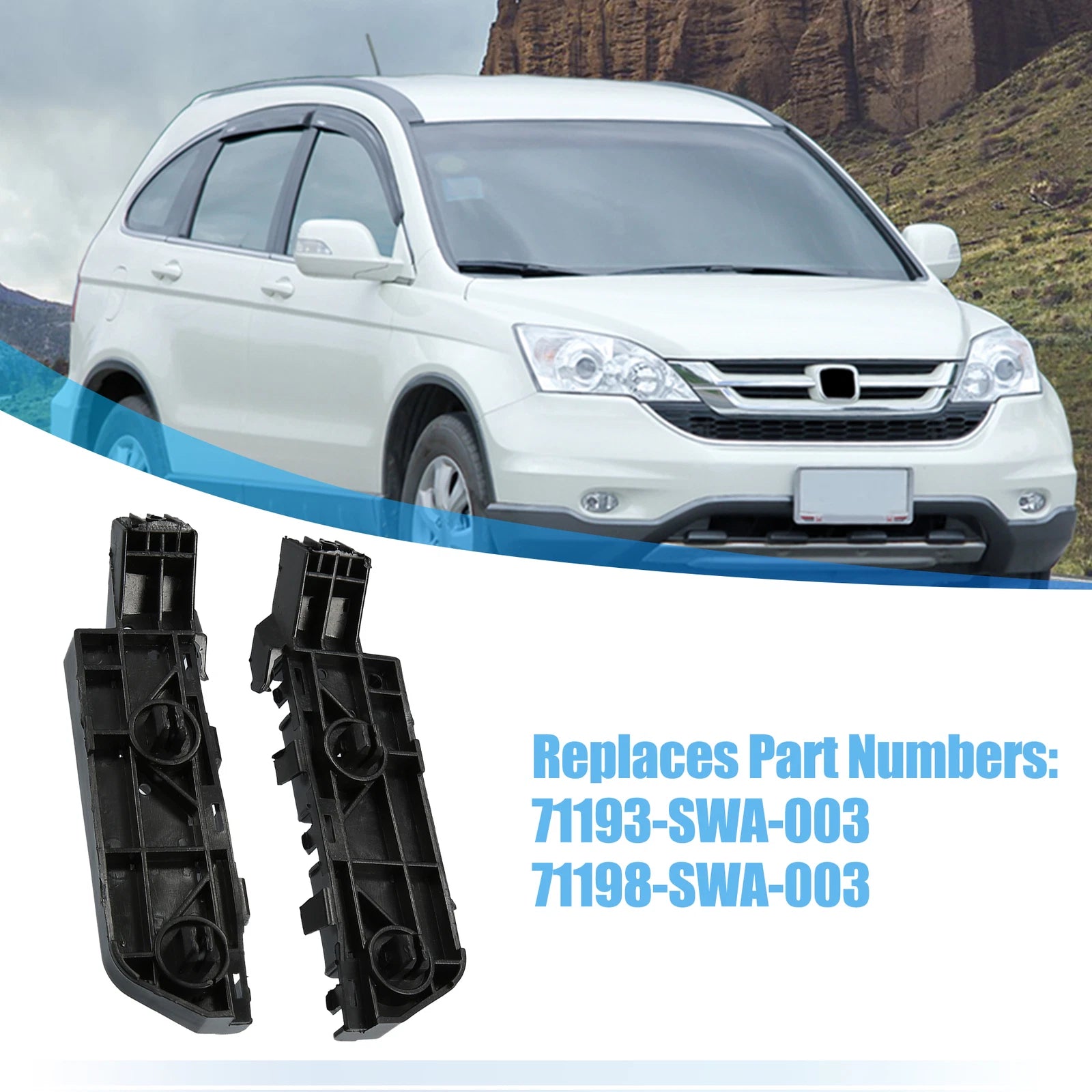 1 Pair Front Bumper Bracket 71193SWA003 for Honda CR-V (2007–2011)