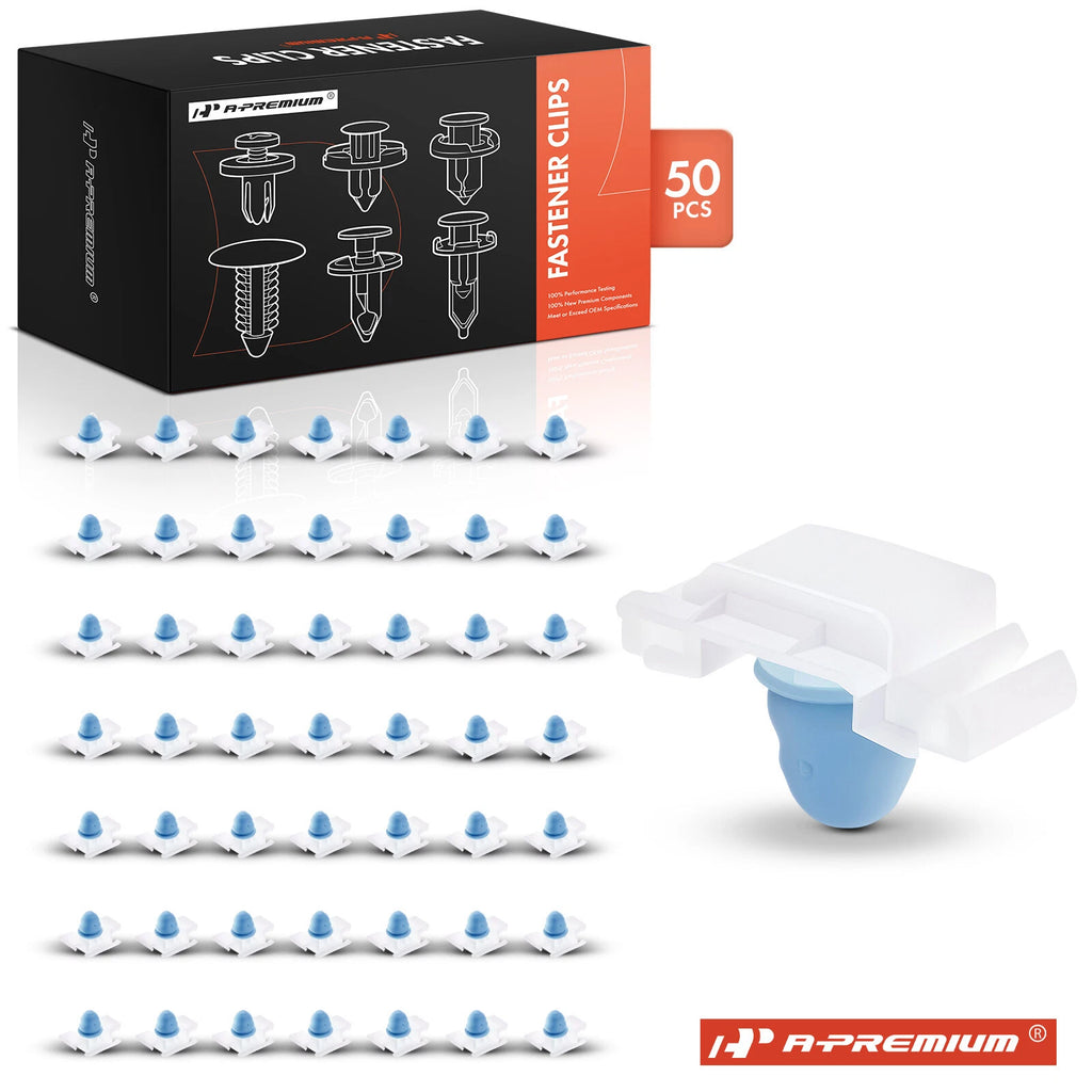 50Pcs 10mm Exterior Side Molding Trim Clips for BMW