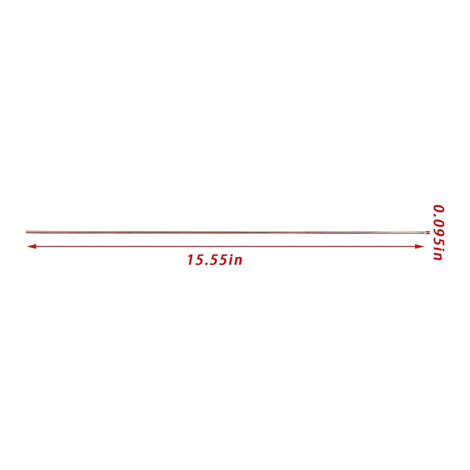 Set of 2 TIG Welding Rods ER70S-6 for Mild Steel (16")