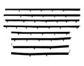 Door Window Felt Rubber Beltline Kit for 1966–1967 Chevelle 2-Door Hardtop
