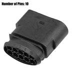 Set of 1 No.1J0973835 Headlight 10 Pin Plug Connector for VW Audi Seat