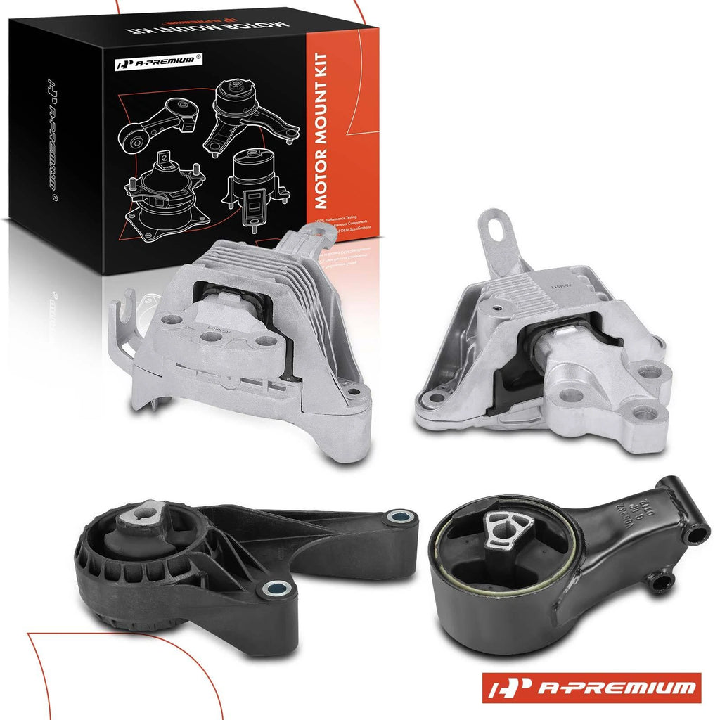 Set of 4 Engine Motor & Transmission Mounts for Chevy Cruze (2011–2016)