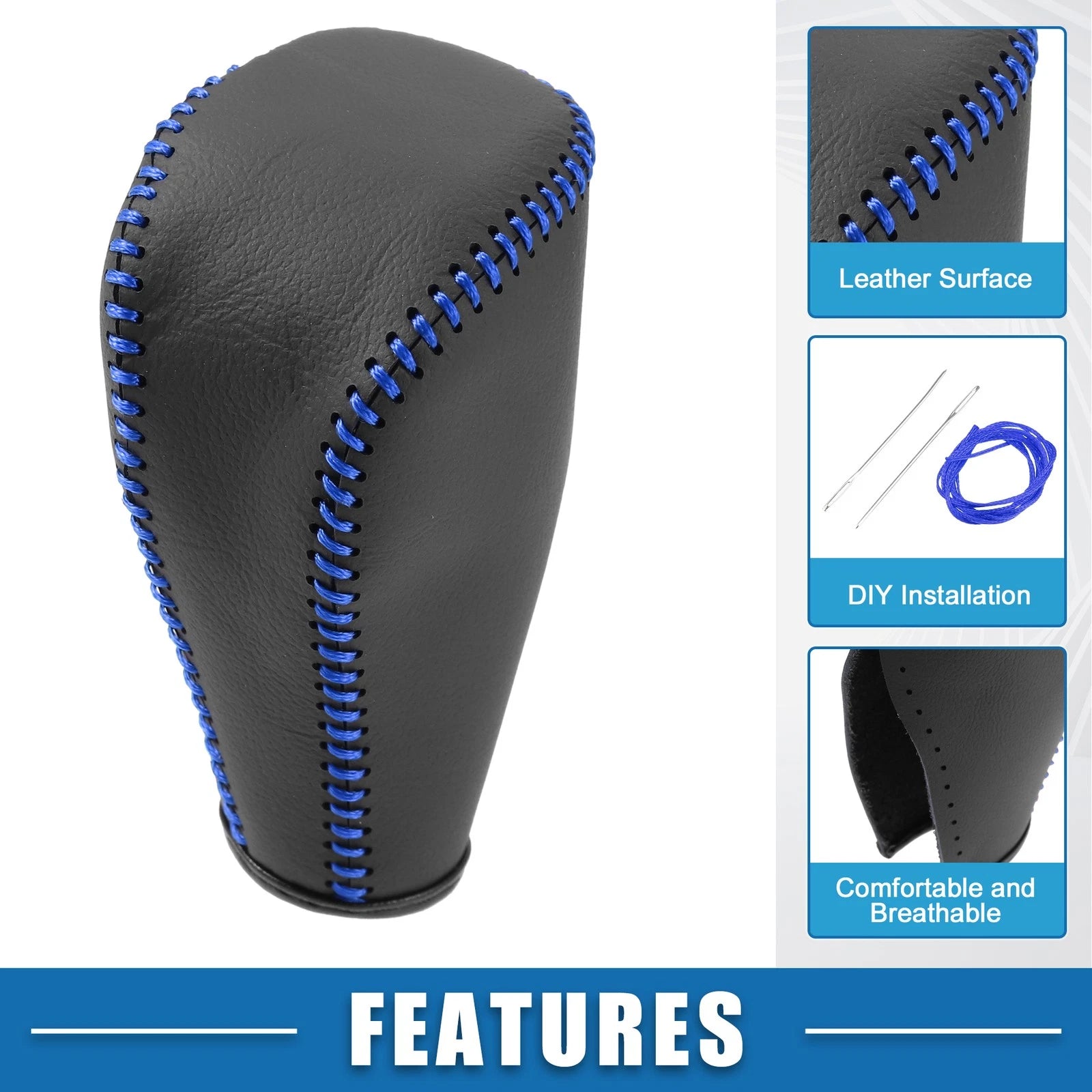 Set of 2 Gear Shift Knob & Hand Brake Cover Trim for Toyota Corolla (2014–2018)